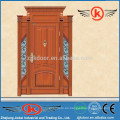 JK-AF9021 moderna de acero de madera blindada swing hoja doble puerta interior